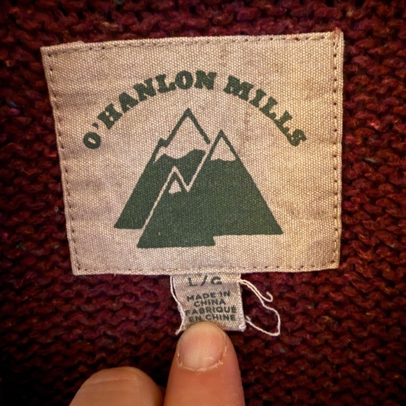 Urban Outfitters O'Hanlon Mills Pierson Shawl Cardigan Size Large - Picture 2 of 4